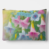 箴言31:29天使トランペット花母の日 アクセサリーポーチ (正面)