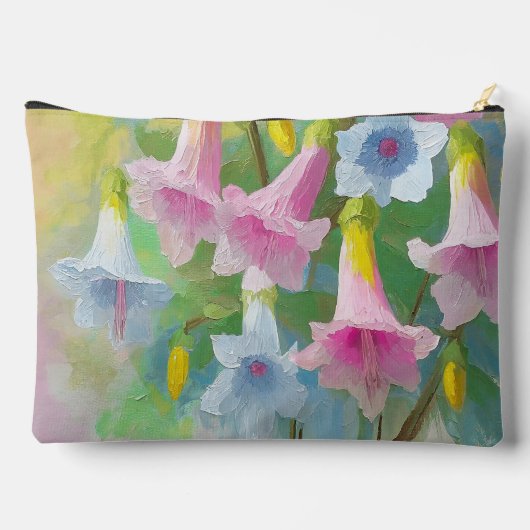 箴言31:29天使トランペット花母の日 アクセサリーポーチ (裏面)