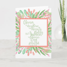 箴言31:30カード カード