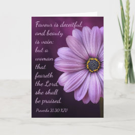箴言31:30主を祭る女 カード