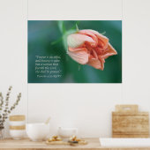 箴言31:30聖なる書物、 経典プリント ポスター (キッチン)