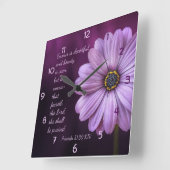 箴言31:30 – 主を祭る女 スクエア壁時計 (傾斜)