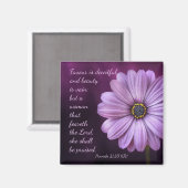 箴言31:30 – 主を祭る女 マグネット (正面/裏面)