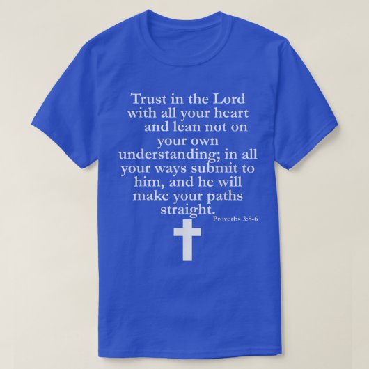 箴言356キリスト教聖書宗教 Tシャツ (デザイン正面)