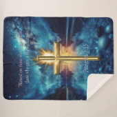 箴言3:13 シェルパブランケット (正面(横))