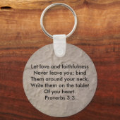 箴言3:3 キーホルダー (正面)