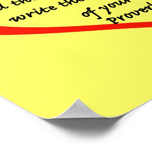 箴言3:3 ポスター (角)