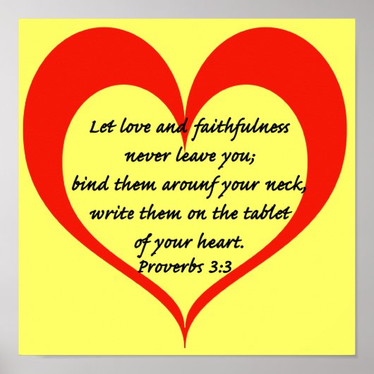 箴言3:3 ポスター (正面)