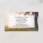 箴言3:5あなたのハートを信じなさい 名刺 (裏面)