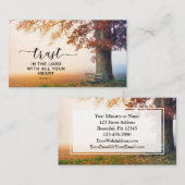 箴言3:5あなたのハートを信じなさい 名刺 (正面/裏面)