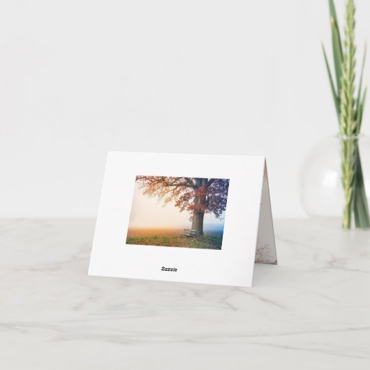 箴言3:5主を信じ、あなたのハートを信じる カード (裏面)