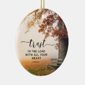箴言3:5主を信じ、あなたのハートを信じる セラミックオーナメント (右)