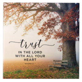 箴言3:5主を信じ、あなたのハートを信じる タイル