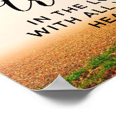 箴言3:5主を信じ、あなたのハートを信じる ポスター (角)