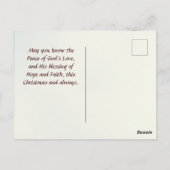 箴言3:5主を信じ、あなたのハートを信じる ポストカード (裏面)