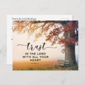 箴言3:5主を信じ、あなたのハートを信じる ポストカード (正面/裏面)