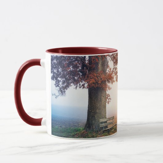 箴言3:5主を信じ、あなたのハートを信じる マグカップ (左)