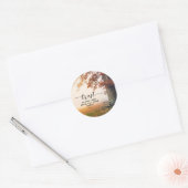 箴言3:5主を信じ、あなたのハートを信じる ラウンドシール (封筒)