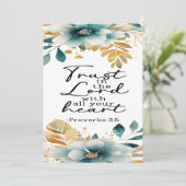 箴言3:5勇気付けられるカード サンキューカード (スタンド正面)