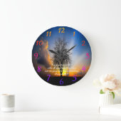 箴言3:5日 ラージ壁時計 (ホーム)