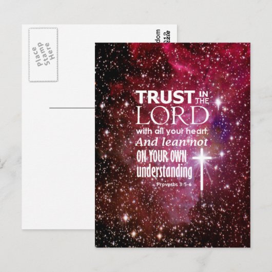 箴言3:5 ポストカード (正面/裏面)