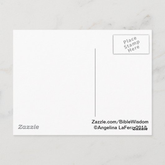 箴言3:5 ポストカード (裏面)