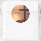 箴言3:5 ラウンドシール (バッグ)