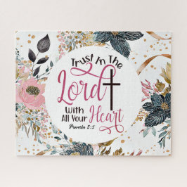 箴言3:5 主を信頼せよ 聖書の言葉 ジグソーパズル