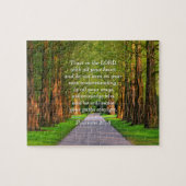 箴言3:5-6からの慰めの聖句 ジグソーパズル (横)