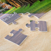 箴言3:5-6からの慰めの聖句 ジグソーパズル (側面)