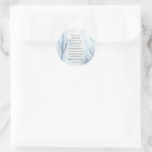 箴言3:5-6を信じて全ての心で主を信頼する ラウンドシール (バッグ)