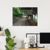 箴言3:5-6キリスト教の聖書の詩のポスター ポスター (ホームオフィス)