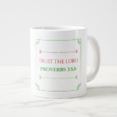 箴言3:5,6ジャンボマグカップ ジャンボコーヒーマグカップ (正面右)