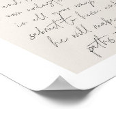 箴言3:5-6ボホベージュアーチ ポスター (角)