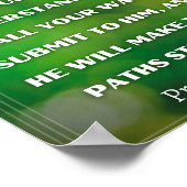 箴言3:5-6ポスター ポスター (角)