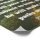 箴言3:5-6ポスター ポスター (角)