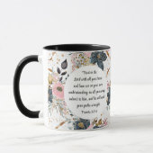 箴言3:5-6主なる聖書の聖句への信頼 マグカップ (左)