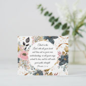 箴言3:5-6主なる聖書の聖句カードへの信頼 (スタンド正面)