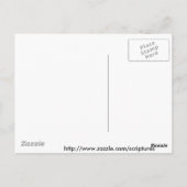 箴言3:5-6主に信頼を与えハート ポストカード (裏面)