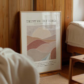 箴言3:5-6主への信頼 ポスター