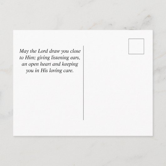 箴言3:5-6主を信頼せよ、美しいアイルランド ポストカード (裏面)