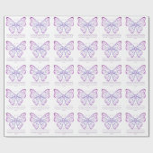 箴言3:5,6聖なる書物、 経典インスピレーション蝶 ラッピングペーパー (フラット)