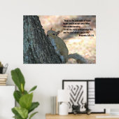 箴言3:5 & 6聖なる書物、 経典ポスター ポスター (ホームオフィス)