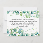 箴言3:5-6英語ビルマのツタ白いノートカード ノートカード (正面)