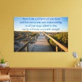 箴言3:5-6 キャンバスプリント (インサイチュ (リビング))