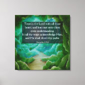 箴言3:5-6 キャンバスプリント (正面)