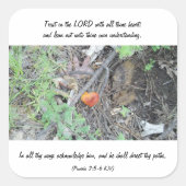 箴言3:5-6 スクエアシール (正面)