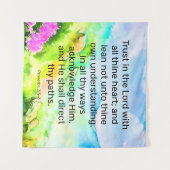 箴言3:5-6 タペストリー (正面(横))