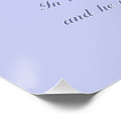 箴言3:5-6 |バイブル引用文 |ラベンダーフローラ ポスター (コーナー)