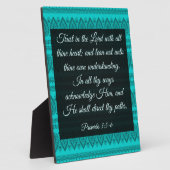 箴言3:5-6 フォトプラーク (側面)